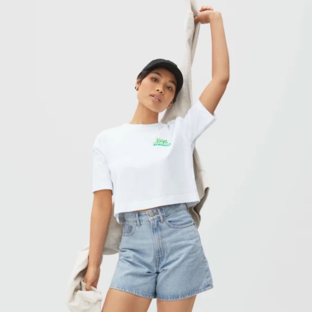 EVERLANE 100% Human Crop Top